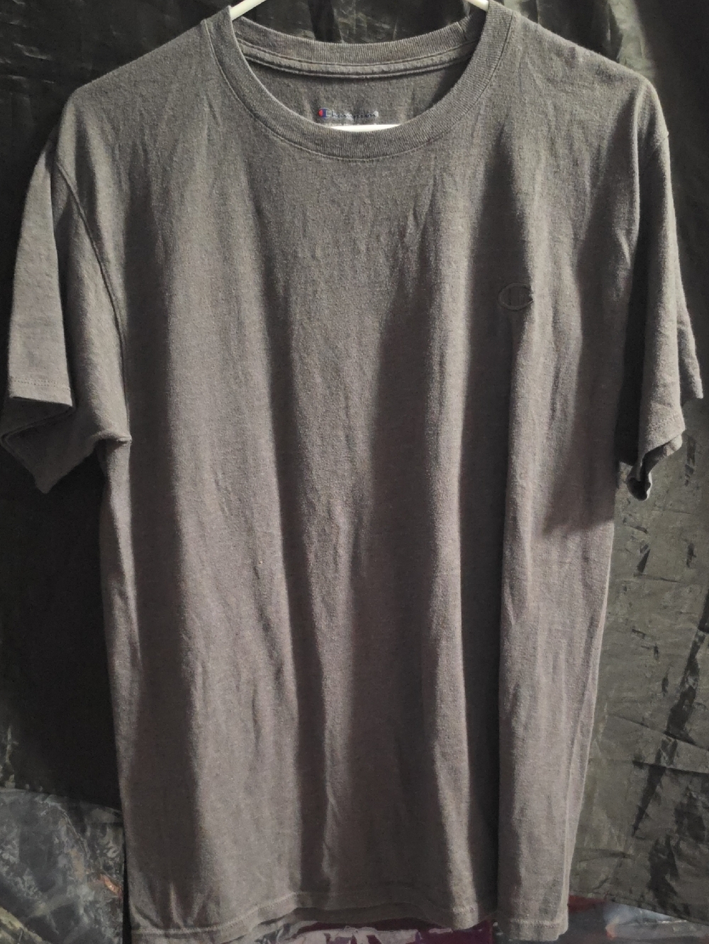 Champion Men's Short Sleeve Crewneck T-Shirt — Dark Gray